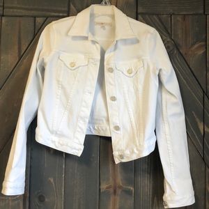 White denim jacket